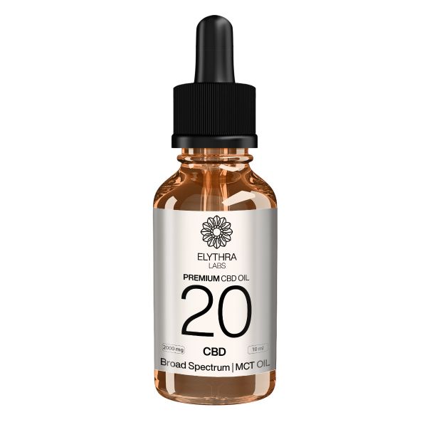 Huile de CBD à large spectre premium – 20%